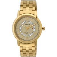 Timex Champagne Dial Watch-TW000T126