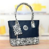 Blue & White Designer Handbag