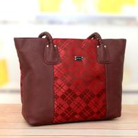 Brown & Red Ladies Handbag