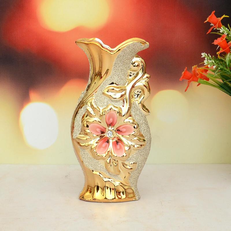 Gold & Silver Vase, Flower Vase
