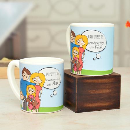 White Color Parents Day Mug