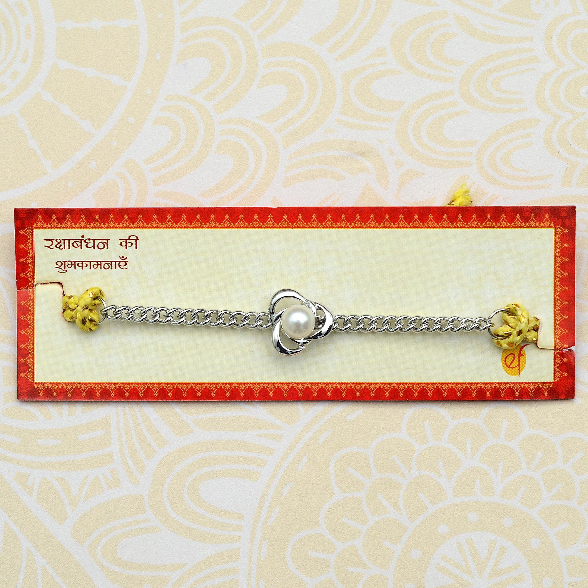 Exclusive Real Pearl Bracelet Rakhi | Bracelet Rakhi