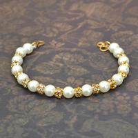 Pearls and Stone Bracelet Lumba Rakhi