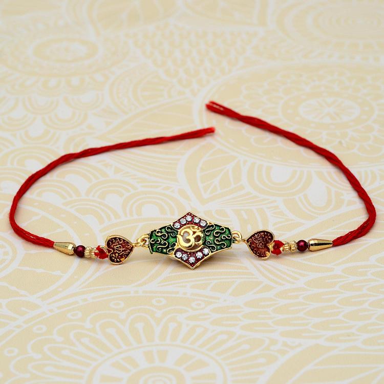 Designer Antique OM Rakhi