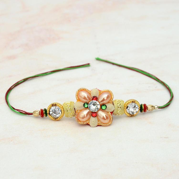 Stones & Beads Work Rakhi