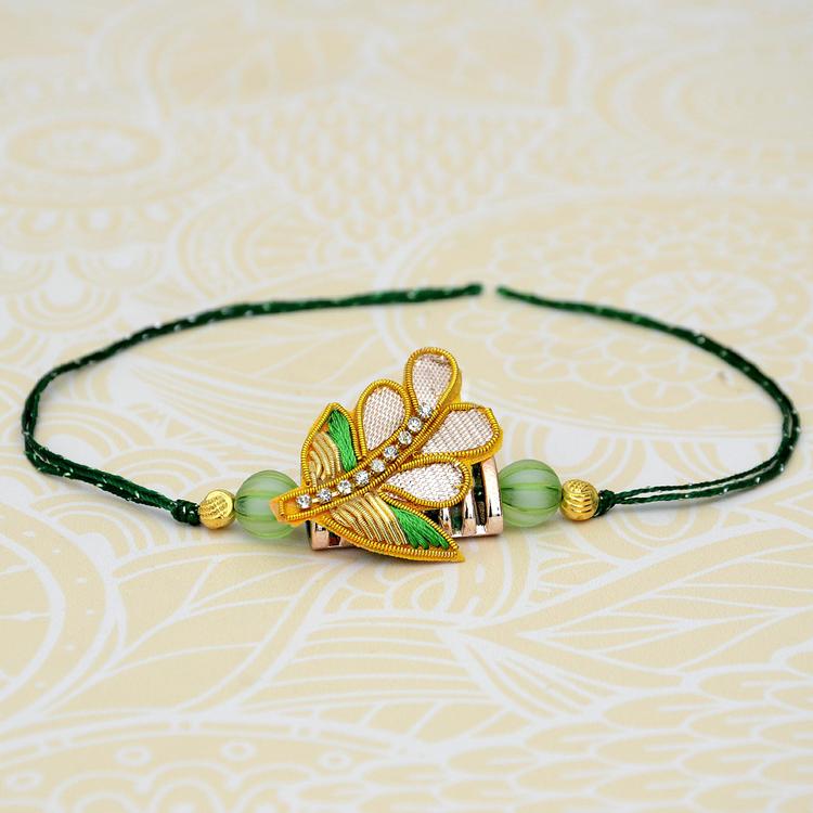 Metal with Zardosi Rakhi