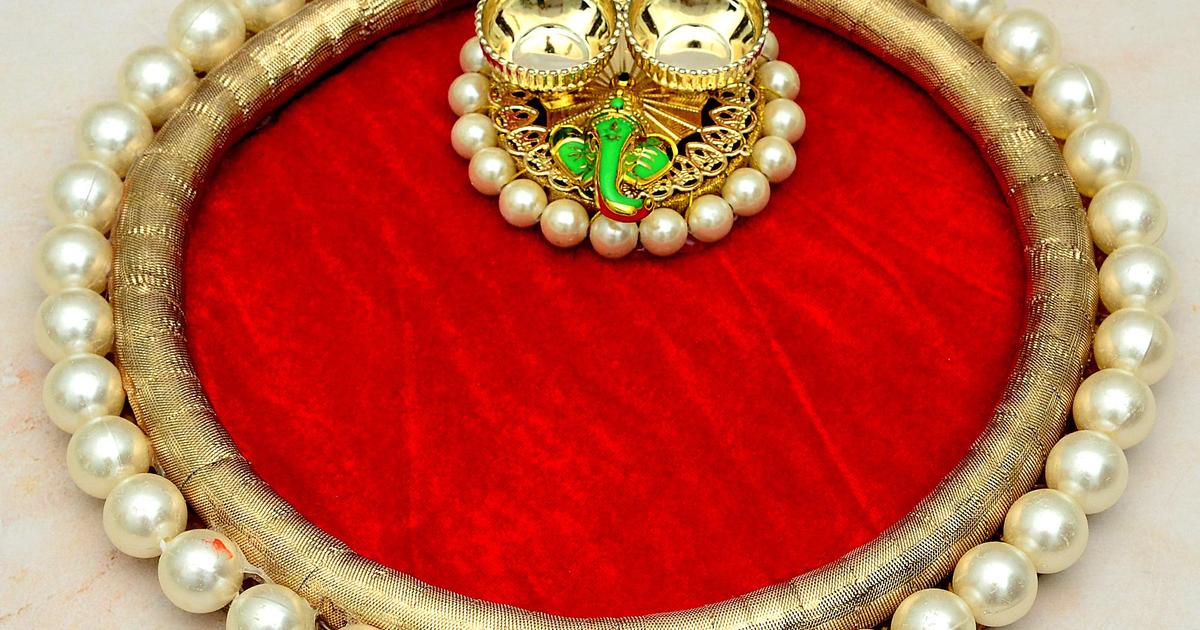Round Pearl Thali | Exclusive Thalis