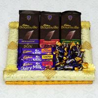 Bournville, Dairy Milk & Chocolairs in a Thali