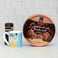 Friendship Mug with Cookies & Coffee