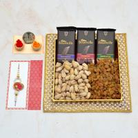 Assorted Rakhi Choco & Dry Fruit Thali