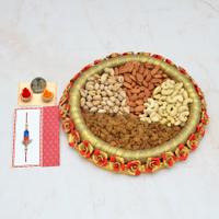 Dry Fruit Thali - Dry Fruit, Rakhi