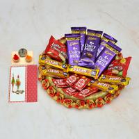 Rakhi Thali - Chocolate, Rakhi