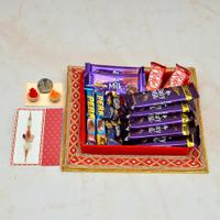 Assorted Chocolates Thali & Rakhi