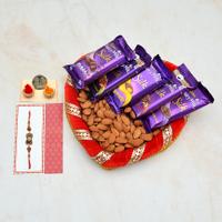 Rakhi Chocolates & Dry Fruit Thali