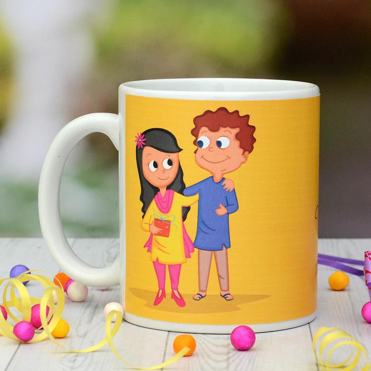 Inner White Rakhi Mug