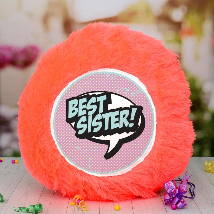 Best Sister Round Pillow