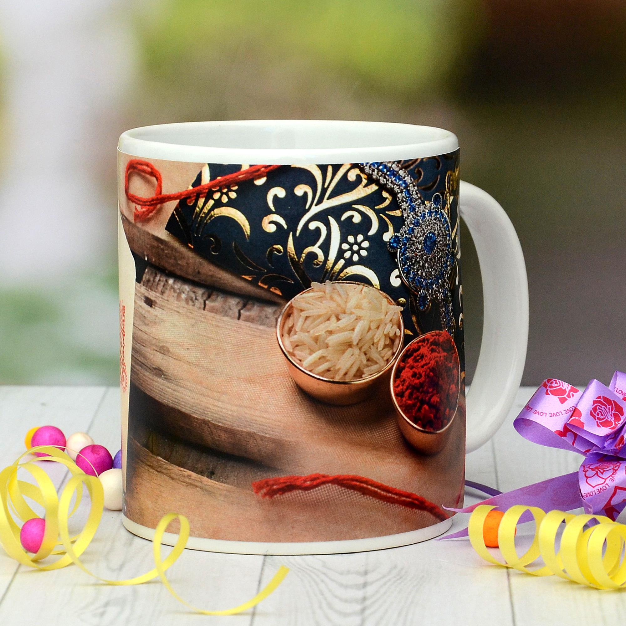 Personalized Rakhi Mug Rakhi Personalised
