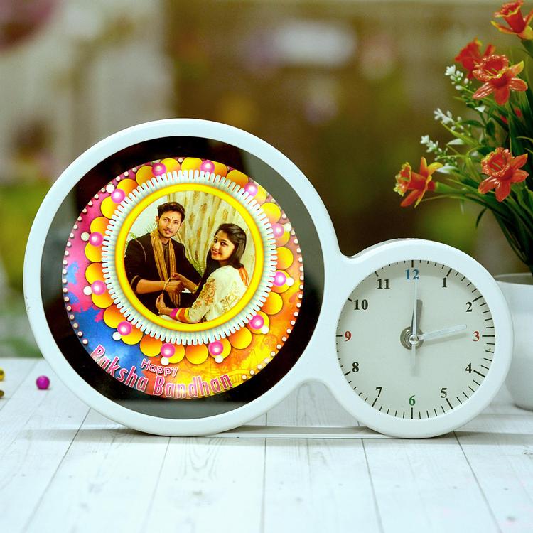 Personalized Photo Gifts with Clock & Mirror