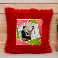 Square Red Personalized Pillow