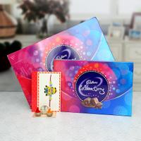2 Pcs Cadbury Celebration Chocolate & Rakhi