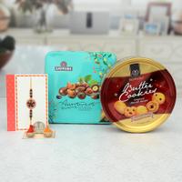 Assorted & Butter Cookies with Rakhi
