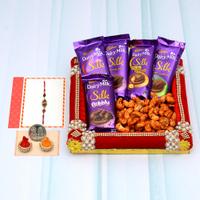 Rakhi Thali - Chocolates, Dry Fruits, Rakhi