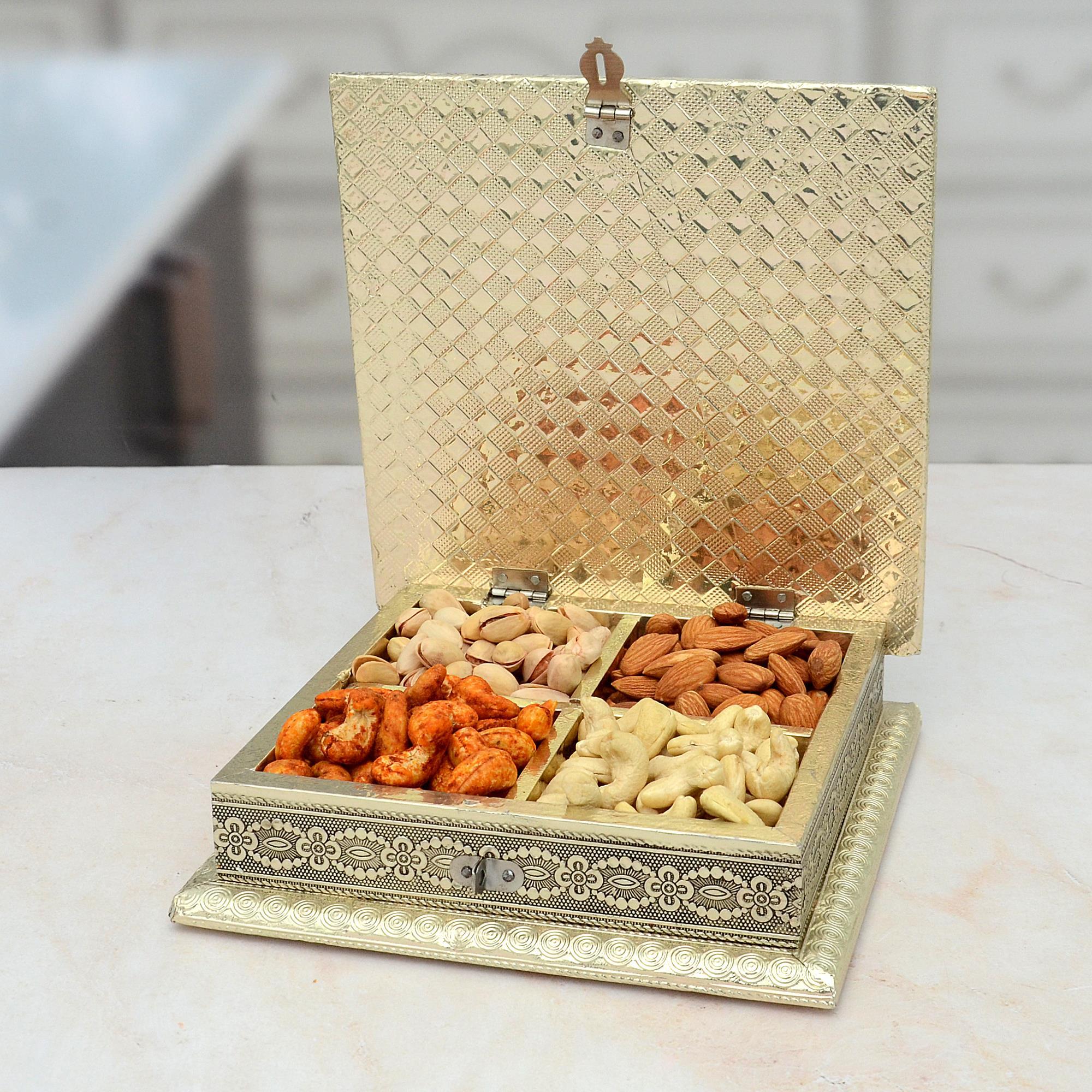 Dry Fruits Hamper Mixed Dry Fruits in a Box Gift Baskets