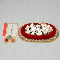 500gm Sweets Thali, Rakhi