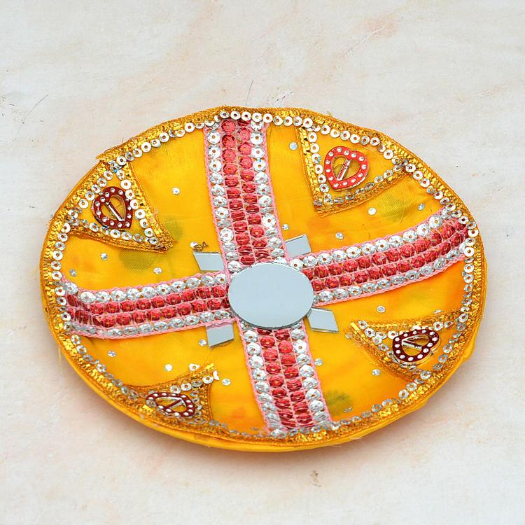 Round Yellow Thali