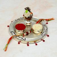 Silver Thali, Rudraksh Rakhi