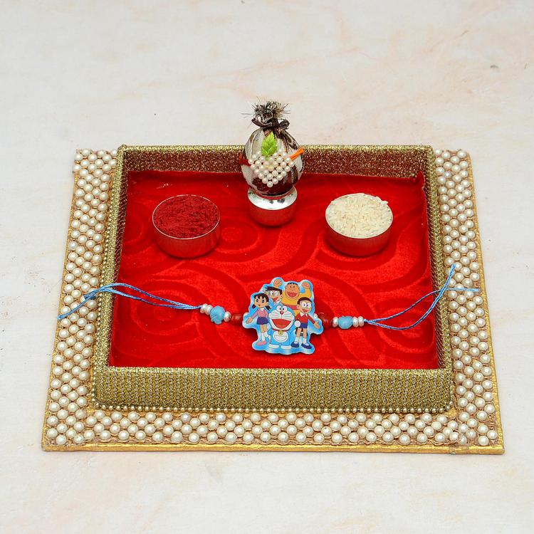 Pearl Thali, Doraemon Family Kids Rakhi