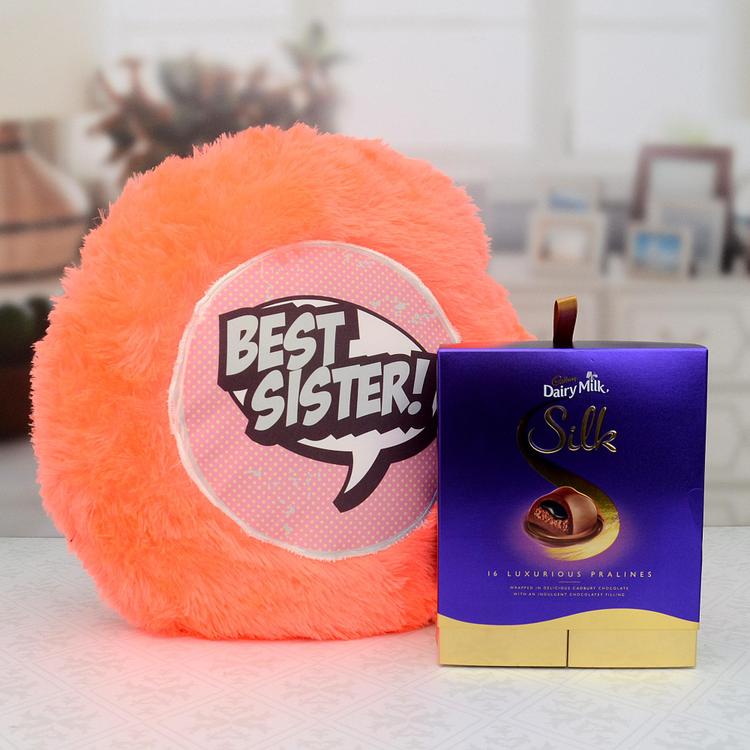 Best Sister Pillow, Silk Pralines,