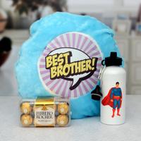Best Brother Pillow, Bottle & Ferrero