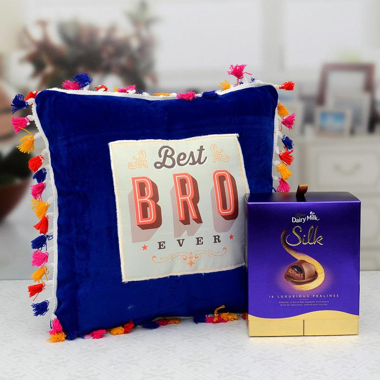 Best Bro Ever Pillow, Silk Chocolates