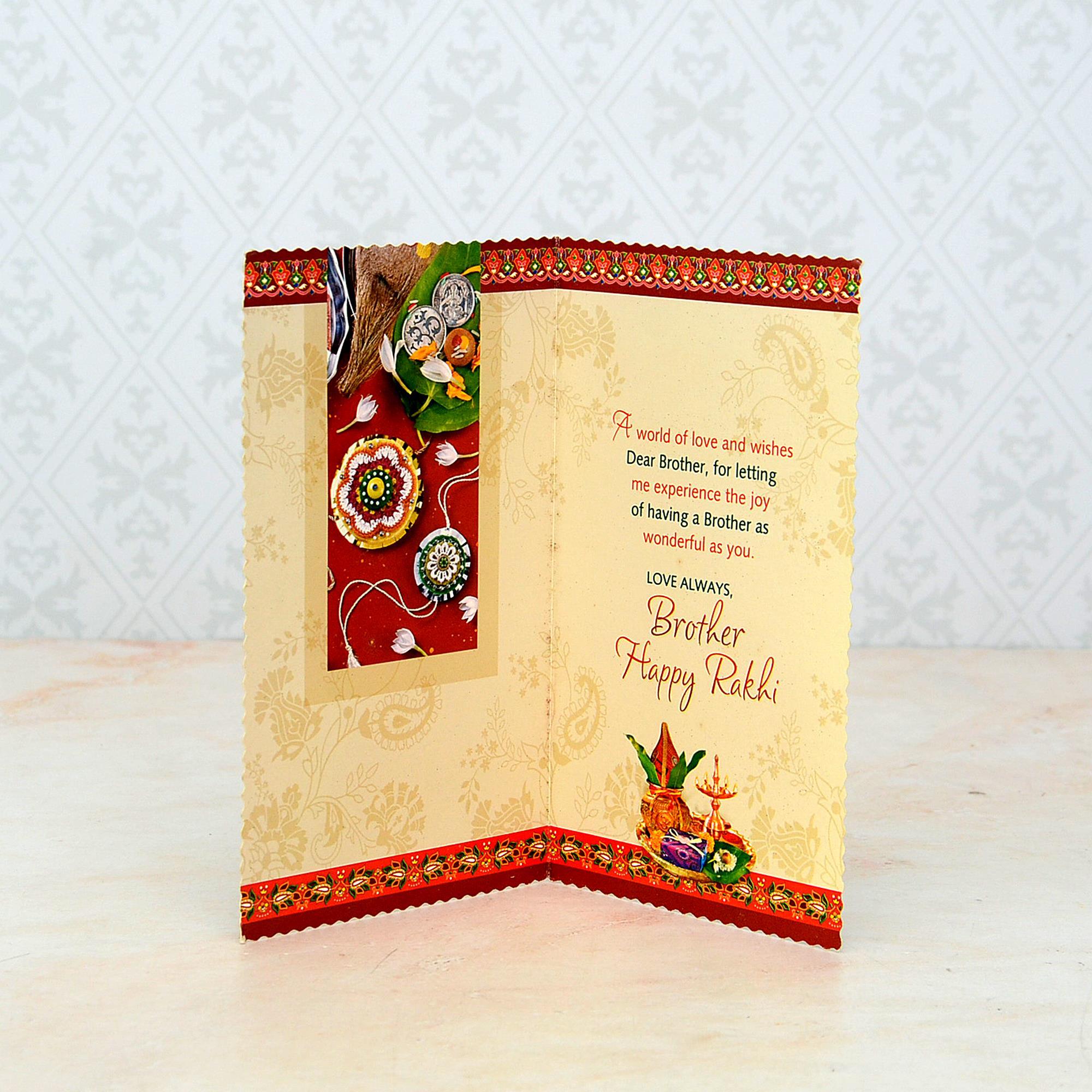 For Dear Brother Rakhi Greeting Card Rakhi Greetings