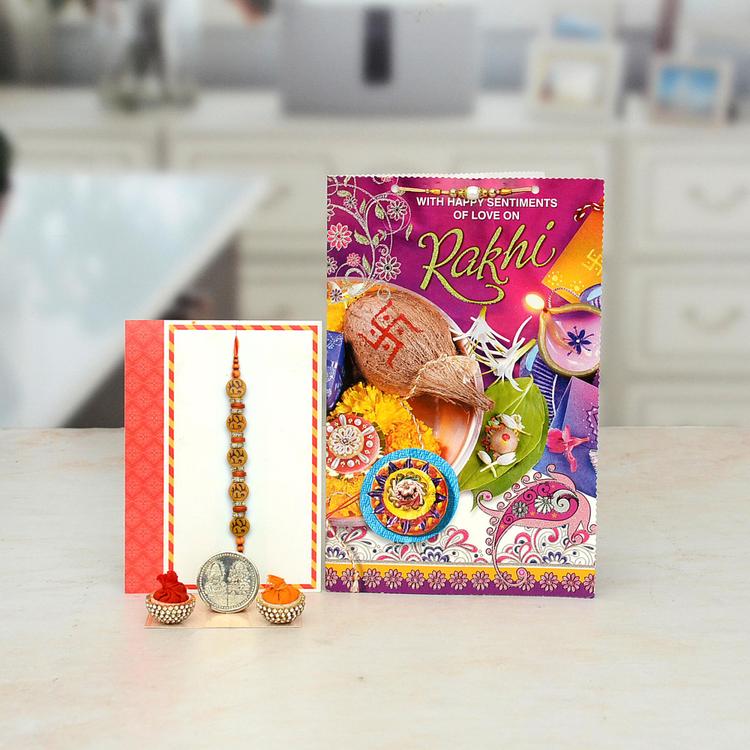 Happy Rakhi Card & Om Rakhi & Rakhi