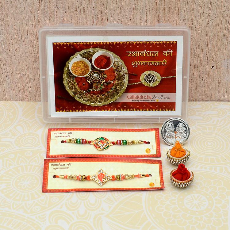 Set of 2 Ganesha Rakhis