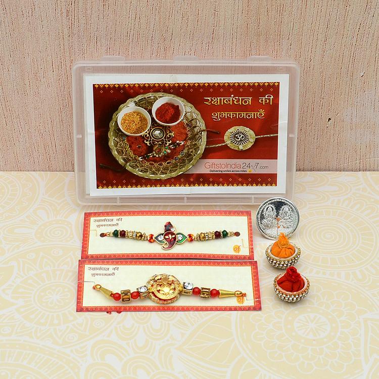 Set of 2 Ganesh Rakhis