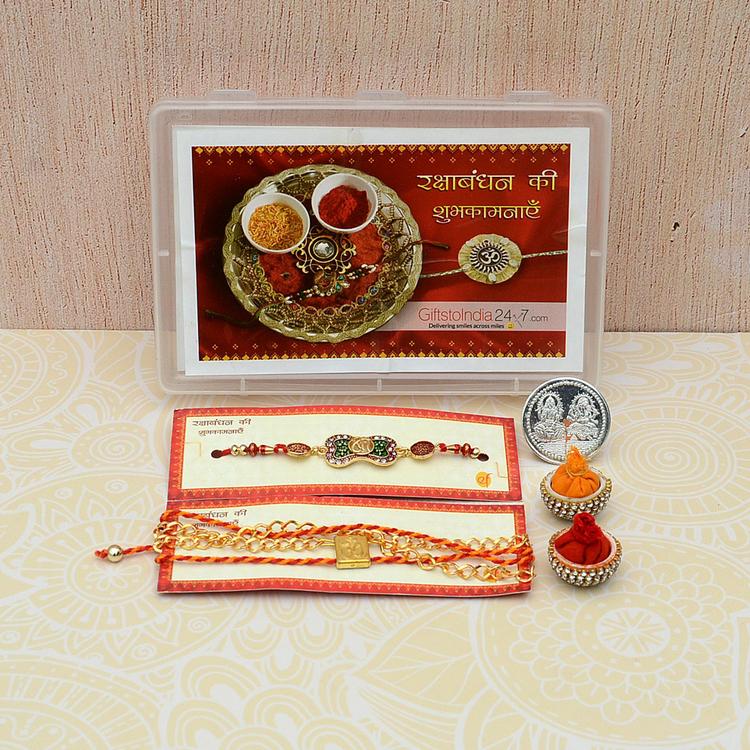 Set of 2 Om and Shree Rakhi