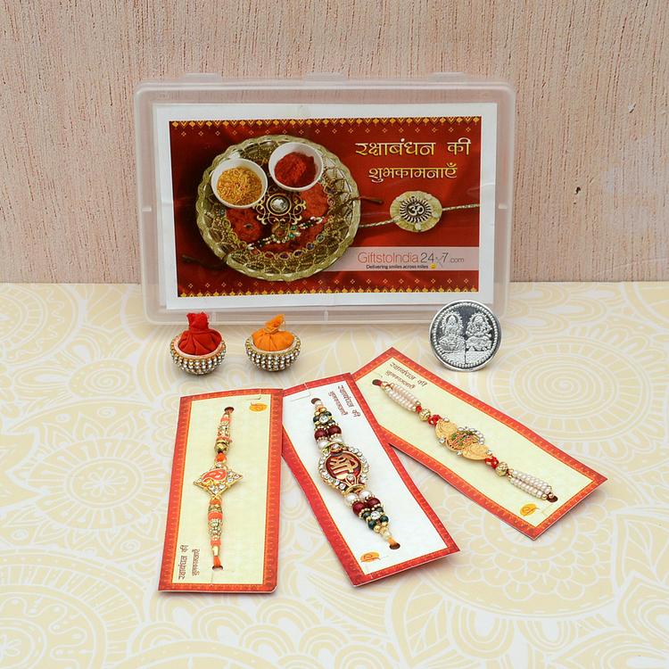 Set of 3 Divine Rakhis