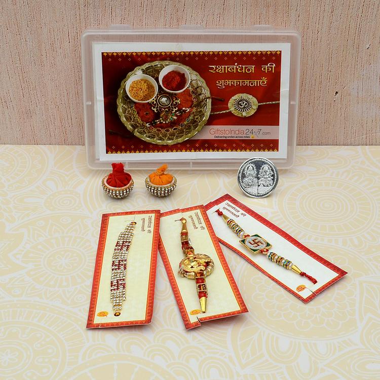 Set of 3 Divine Rakhi