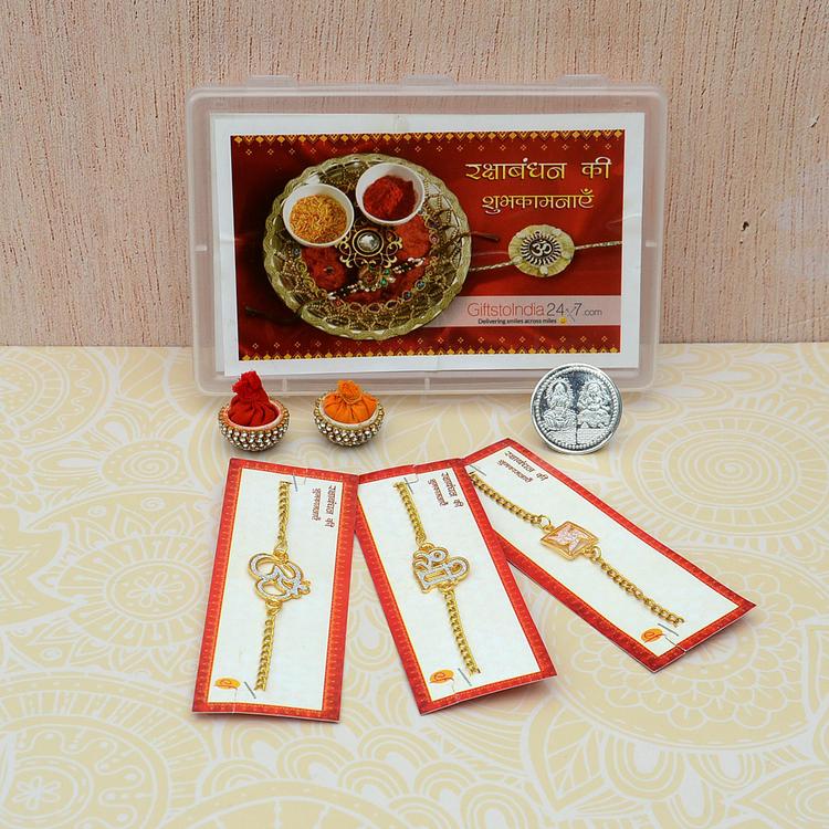 Set of 3 Bracelet Divine Rakhi