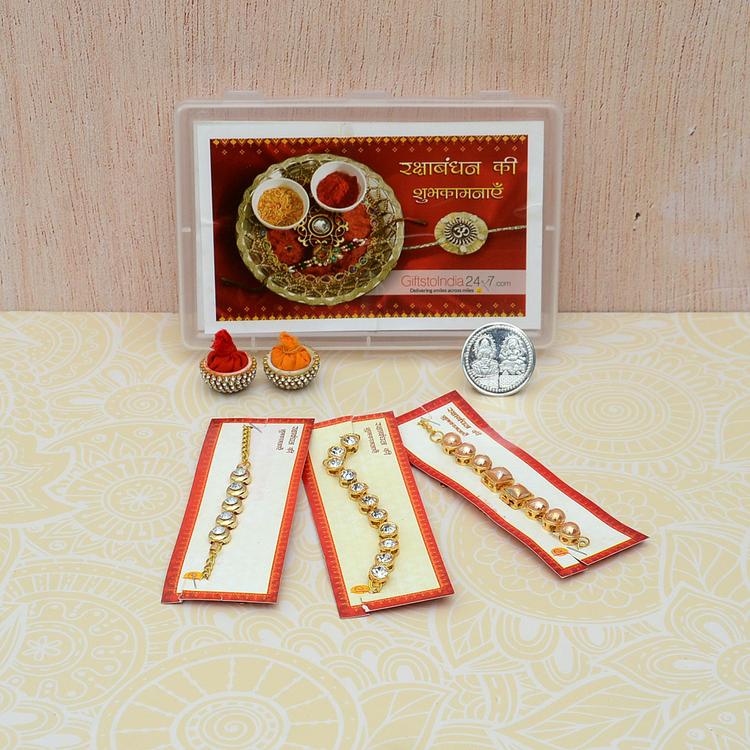 Set of 3 Bracelet Rakhi