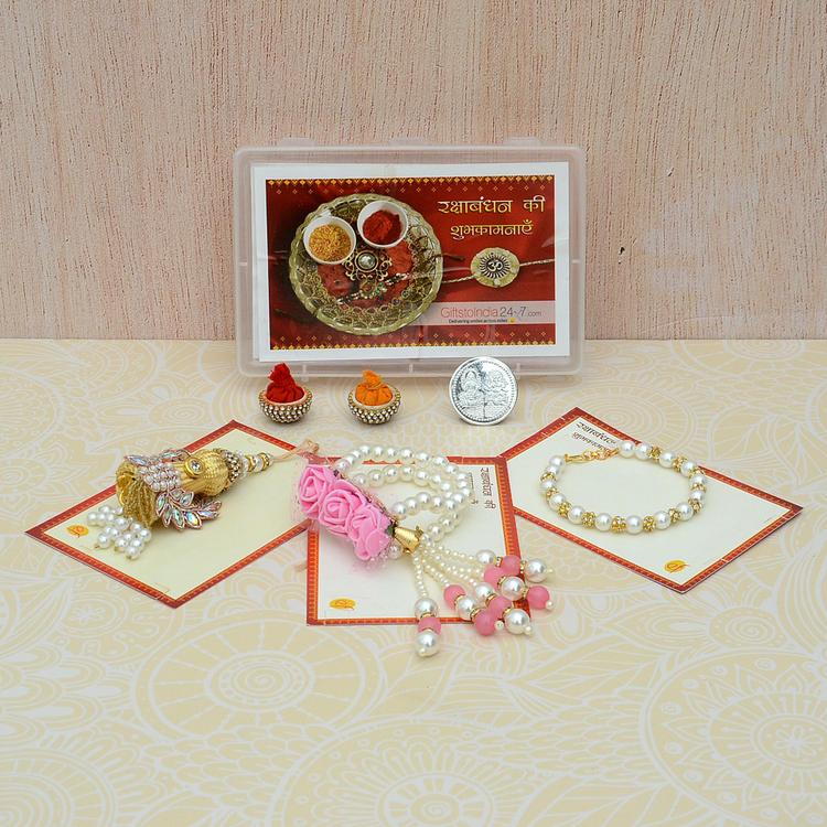 Set of 3 Stylish Lumba Rakhi
