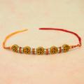 Beads of OM with Stone Bracelet Rakhi XD