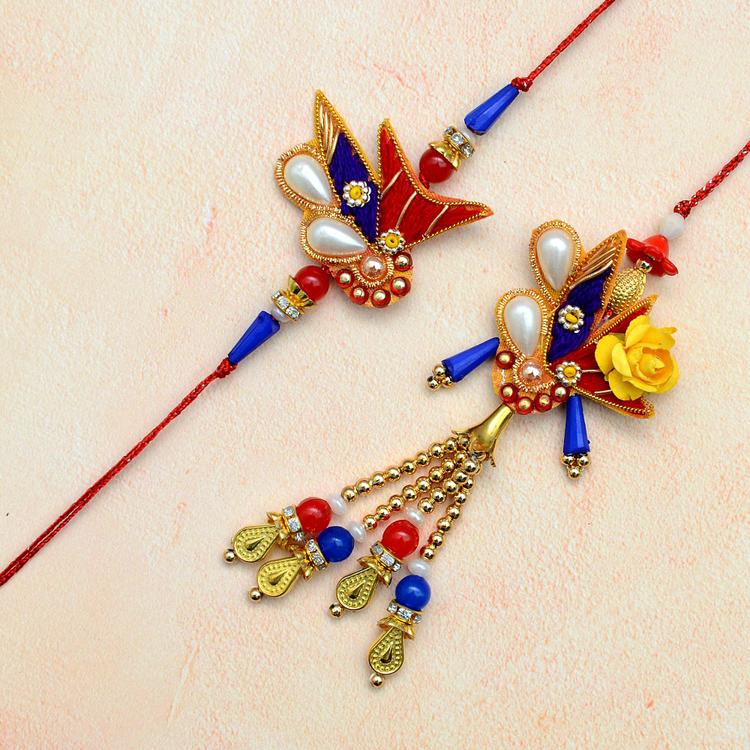 Zardosi Bhaiya Bhabhi Rakhi XD