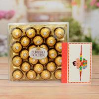 Ferrero Rocher 24 pcs with Rakhi