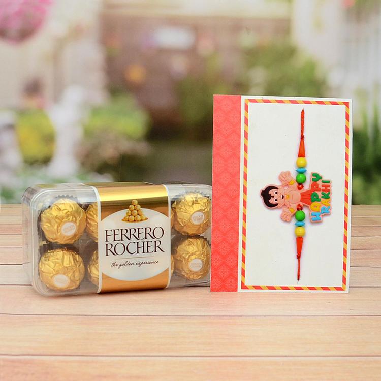 16 pcs Ferrero Rocher with Rakhi