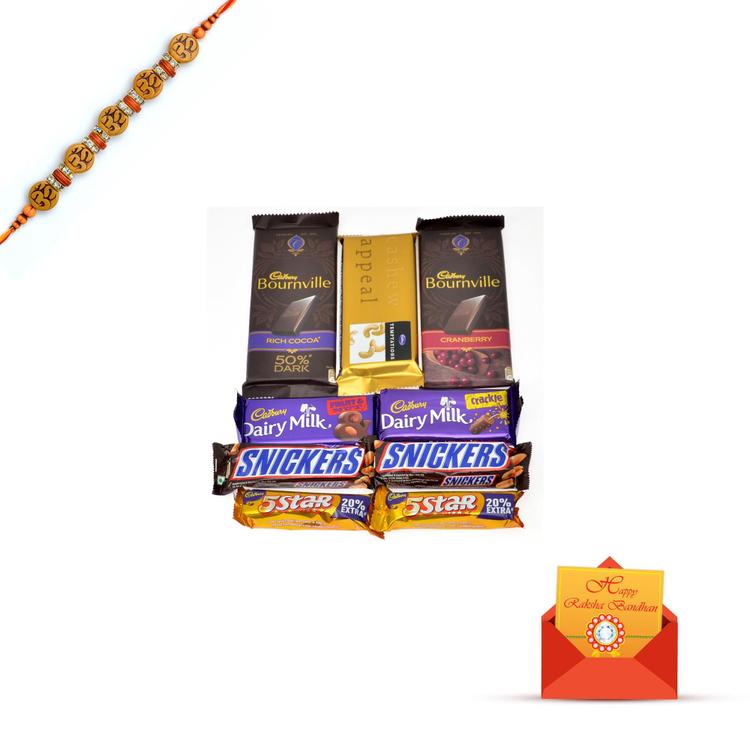 Different Types of Chocolates with Rakhi