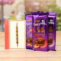 3 Pcs Dairy Milk with Rakhi